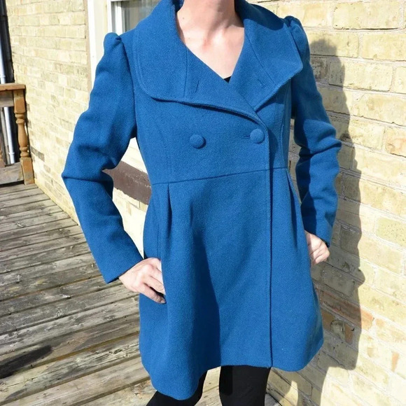 Old Navy  Wool Blend Pea Coat - Picture 2 of 9